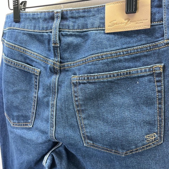 Seven7 Straight Leg Denim Jeans Womens 6 Stretch Blue Cute Pants 2116 - Picture 8 of 9
